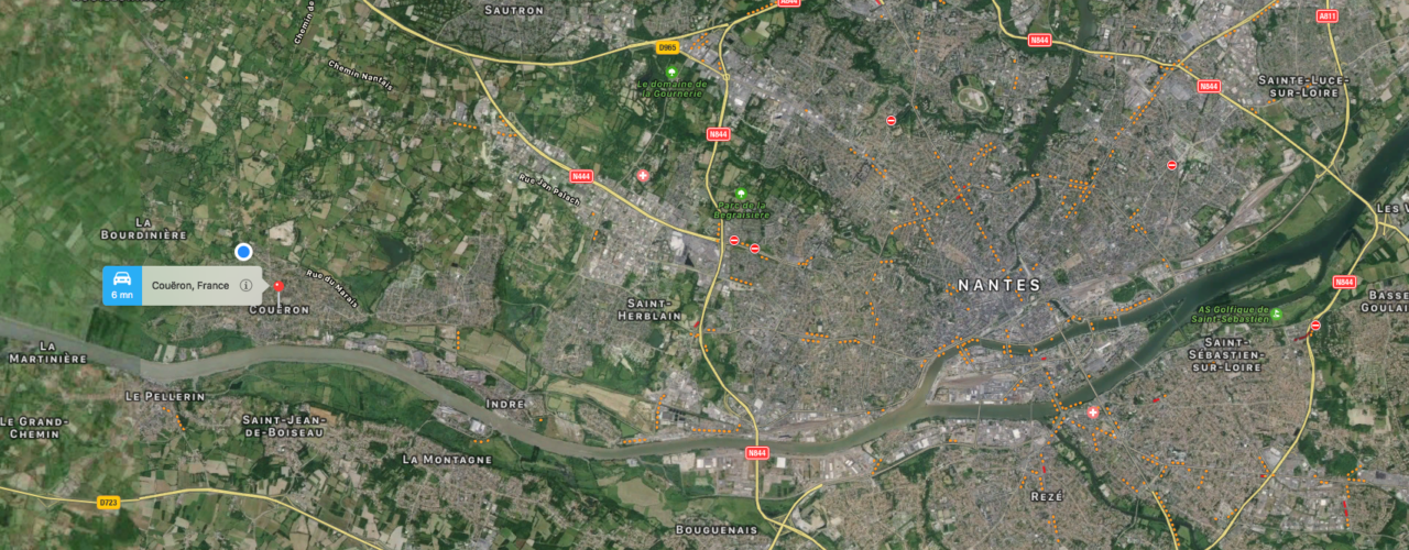 Plan daccès à COUËRON
