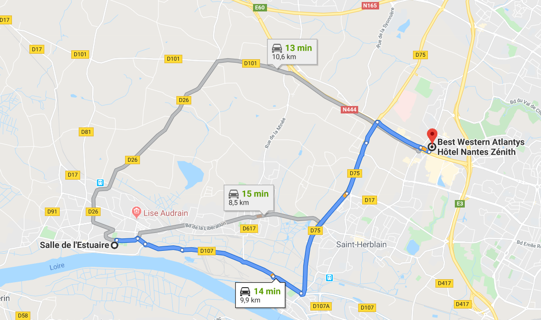 Plan acces hotel best Western