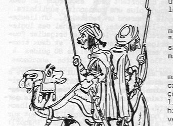 Projet à deux sur un dromadaire avec Louis-Michel